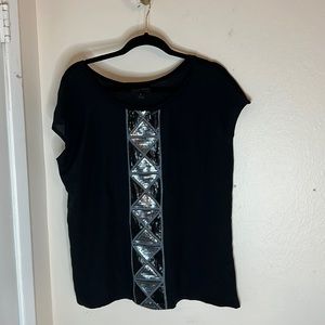 Worthington Blouse, L, Black